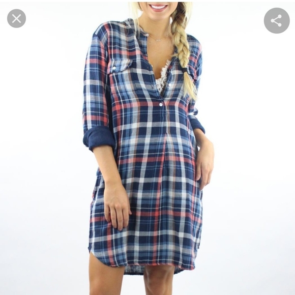 Velvet by Graham and Spencer Plaid Gabrielle Dress - Picture 2 of 11